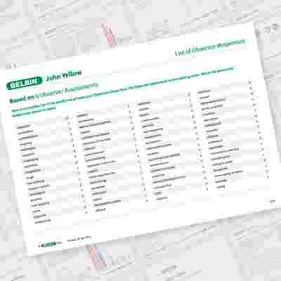 Belbin Observer Assessment.pdf What are Observer Assessments?