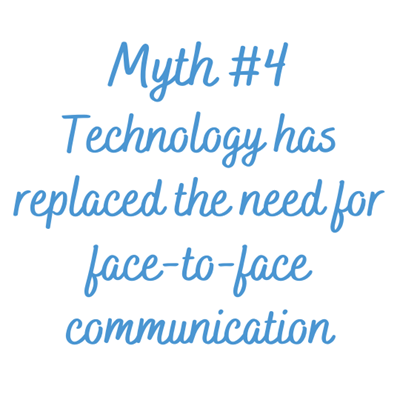 Myth 4 Technology Has Replaced The Need For Face To Face Communication Belbin Team Roles