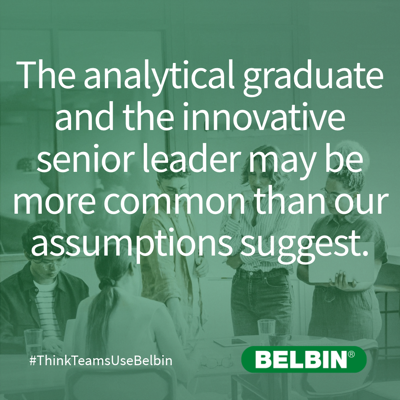 The Analytical Graduate And The Innovative Senior Leader May Be More Common Than Our Assumptions Suggest